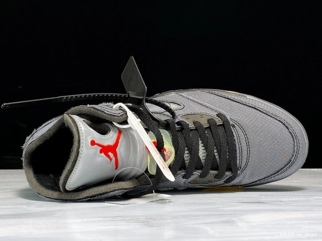 Rep Black Air 5 CT8480-001 Off-White x Jordan 0819
